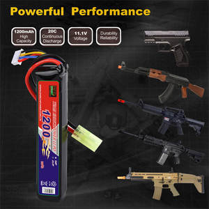 충전식 에어소프트 배터리 팩 3S Lipo 11.1V 1200mah 액세서리 Bb <span class=keywords><strong>King</strong></span> 에어소프트 건 스틱 팩 - Product Image 4