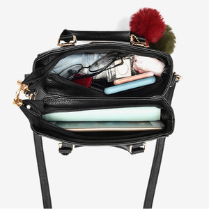 Sacs à Main pour Femmes, Sacs à Bandoulière Décontractés en <span class=keywords><strong>Cuir</strong></span> PU, <span class=keywords><strong>Sac</strong></span> Messager Grande Capacité pour Femmes - Product Image 4