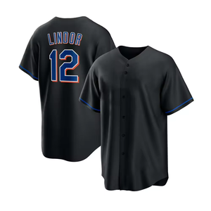 Nouveaux maillots de baseball brodés pour hommes, 22 Juan Soto, 12 Francisco <span class=keywords><strong>Lindor</strong></span>, 20 Peter Alonso, très demandés - Product Image 5
