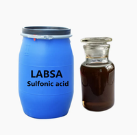 Approvisionnement direct usine : LABSA 96% (Acide Dodecylbenzène Sulfonique) CAS 27176-87-0, Liquide Brun, Matière Première Détergente Anionique