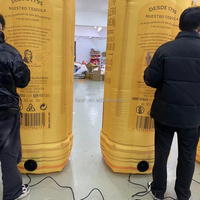 Grande bouteille gonflable publicitaire pour la bière et le vin, idéale pour la décoration et la promotion