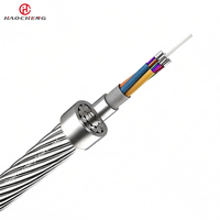 OPGW Blanke Überkopf-Erdleitung 2-144C SM 50kN Zugfestigkeit AS/AA-Armerung Doppelfunktion für 110-750kV Hochspannungs-Stromnetz