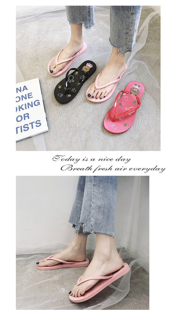 2023 Ladies Flip Flops Slippers Summer Beach Shoes Couple EVA Slippers Flipflops