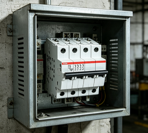 Interruttore automatico miniaturizzato ABB S204-C10 originale, 4 poli, 10A, curva C, 6kA, 400V CA, montaggio su guida DIN, per uso industriale e commerciale - Product Image 5