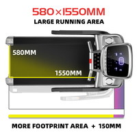 Cinta de correr eléctrica plegable, equipo de fitness comercial, gran oferta