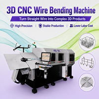 Machine de pliage de fil CNC 3D automatique 2-6 mm, 8 axes, haute précision, équipement de formage de fil métallique avec contrôle PLC
