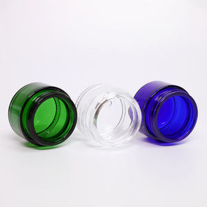 Pot en verre mat avec couvercle en métal noir/argent/or pour crème pour le visage et soins de la peau 30g - Product Image 4