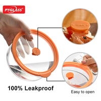 Pyglass – Contenants alimentaires en verre borosilicate de haute qualité avec couvercles en verre trempé, compatibles micro-ondes, pour cuisine, 300ml, 850ml, 1650ml, 3050ml