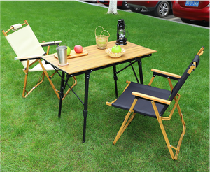 Outdoor Detachable Assembly Camping Picnic Foldable <b>Table</b> Set With Portable Storage Bag - Product Image 5