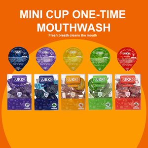 Bain de bouche jetable aux ingrédients naturels, saveur menthe, fraise, thé vert, lilas, pêche, format voyage, gobelet en gelée 15 ml * 20 - Product Image 2