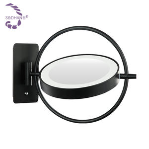 Miroir de maquillage grossissant flexible mural à 2 faces de conception populaire miroir LED de beauté de salle de bain d'hôtel - Product Image 1