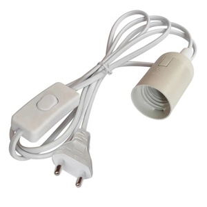 E27 đèn cơ sở 1.8m dây cáp điện EU chúng tôi cắm với Dây chuyển đổi cho mặt dây dẫn bóng đèn treo treo ổ cắm chủ - Product Image 1