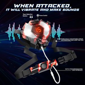 Pistola Láser de Juguete con Pantalla de Datos de 2.4GHz, con Chaleco y Objetivo Trasero, <span class=keywords><strong>para</strong></span> 4 Jugadores, Juego Interior y Exterior <span class=keywords><strong>para</strong></span> Niños y Adolescentes de 6 a 12+ Años - Product Image 4