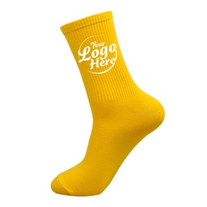 Chaussettes de course en coton personnalisables de haute qualité pour hommes avec impression de logo numérique - Product Image 2