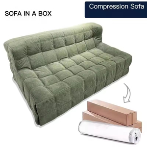 China Factory Wagefu Straight Row Modern Compressed Sponge Vacuum Compression Green Compressible Living Room - Product Image 1