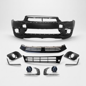 MitMitsubishi Outlander Sport ASX Kit paraurti anteriore a 2016 2019 con griglia cromata e fendinebbia per modellare componenti della carrozzeria - Product Image 1