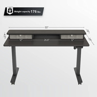 Table de bureau électrique réglable en hauteur GDLT, vente chaude, bureau informatique, table automatique, bureau intelligent, bureau de sport électronique, 10 cartons, mobilier de bureau en fer