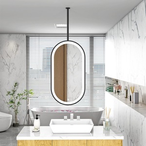 Espejo Luminoso de Doble Cara Colgante, Diseño Nórdico en Forma de U para Baño y Barbería, Uso en Maquillaje - Product Image 1