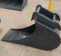 Bucket Standar Excavator Baja Q355 Kekuatan Tinggi Lebar 400mm untuk Excavator 9-10 Ton