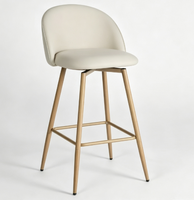 Tabourets de bar modernes à dossier haut, ergonomiques, élégants, pour cuisine, bar à domicile, salle à manger, restaurant, appartement