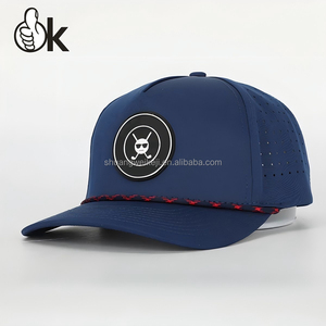 Personnalisé unisexe 5 panneau corde Gorras Laser camionneur chapeau <span class=keywords><strong>casquette</strong></span> de Baseball coupe trou perforé Richardson 112 Sport Golf sport papa chapeaux - Product Image 1