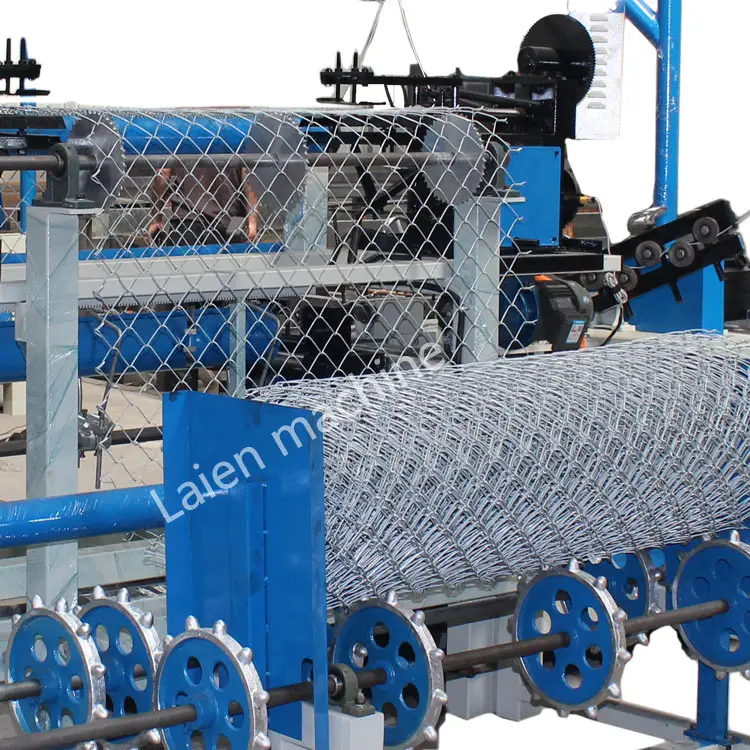 fully automatic diamond wire mesh net chain link fence net making machine