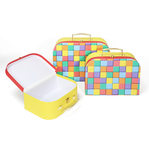 Tùy chỉnh trẻ em Đồ chơi bao bì hộp các tông vali hộp giấy Set với kim loại xử lý - Product Image 5