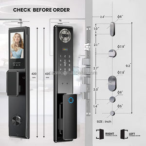 Cerradura Inteligente para Puerta sin Llave, Función de Empujar y Tirar, Impermeable, de Aluminio, con Huella Dactilar Biométrica, para el Hogar, Compatible con Tuya Smart Wifi Cloud para Israel - Product Image 3