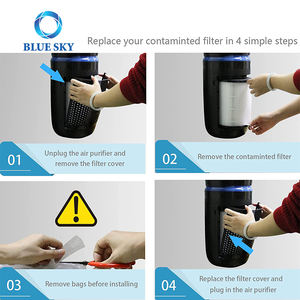 Filtre de remplacement H13 pour purificateur d'air <span class=keywords><strong>Homedics</strong></span> Total Clean 3 en 1 modèle AP-T20 AP-T20WT #   Service OEM/ODM AP-T20FL - Product Image 4