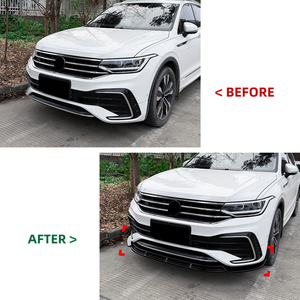 Accessori Auto Forgex Speed, Labbro Anteriore per Paraurti, Splitter Frontale, Kit Carrozzeria per <span class=keywords><strong>Volkswagen</strong></span> Tiguan MK2.5 <span class=keywords><strong>R</strong></span> <span class=keywords><strong>Line</strong></span> 2021-2023 - Product Image 2