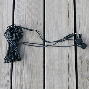 Micrófono de cuello con Clip de corbata de solapa Lavalier de doble cabeza para iPhone Smartphones Grabación con cable de Metal para entrevistas de <span class=keywords><strong>Youtube</strong></span> - Product Image 4