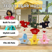 Boneka Beruang Teddy 30cm, Hoodie Sweater Jumper, Pakaian Pengganti Beruang Kecil, Aksesoris, Poliester, Musim Panas, Grosir