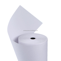Rouleau de papier thermique blanc vierge personnalisé pour tickets, reçus de caisse et factures