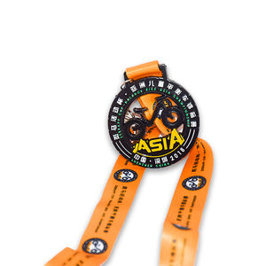 Médailles de compétition OEM personnalisées avec logo, en métal, effet pailleté, émail, pour danse, patinage artistique, gymnastique latine, médailles de récompense Fiesta - Product Image 1