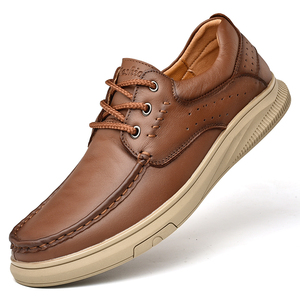 Il produttore di scarpe in pelle vende scarpe eleganti da <span class=keywords><strong>uomo</strong></span> eleganti in vera pelle traspirante casual di alta qualità - Product Image 1
