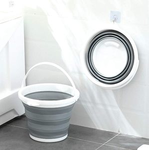 Cubo Plegable de Silicona de 10L/15L para Lavado, Pesca, Camping, Playa, Cubo de Agua Plegable de Plástico de 10 Litros - Product Image 4