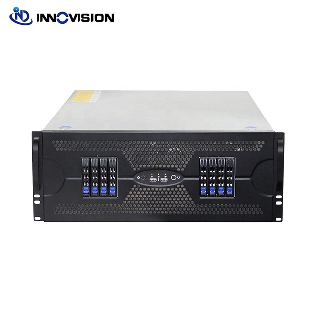 Factory OEM 4U Rack EATX GPU Server case with 8Hotswap Nvme SSD Max 3 Graphic Card for Deep Learning Edge Computing Computer