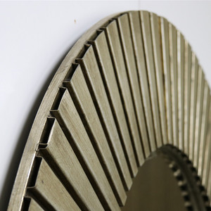 <span class=keywords><strong>Miroir</strong></span> mural antique de grande taille en or, meubles de salon, forme de <span class=keywords><strong>soleil</strong></span>, <span class=keywords><strong>miroir</strong></span> rond décoratif pour la maison - Product Image 6