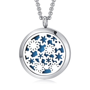 Vente en gros usine Collier pendentif papillon diffuseur d'arômes bohème en acier inoxydable plaqué or, bijou médaillon d'aromathérapie - Product Image 4