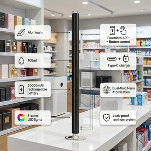 Diffuseur d'arômes électrique vertical en aluminium, nébuliseur d'huiles parfumées sans eau - Product Image 2