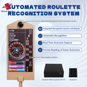 Display della <span class=keywords><strong>Roulette</strong></span> professionale a doppio lato con attrezzatura da casinò in acciaio inossidabile per il monitoraggio delle scommesse a doppio schermo - Product Image 2