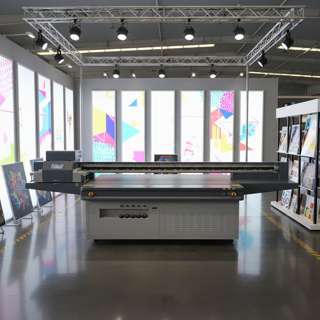 Industrial Uv Printer Big Format Cmyk White v Flatbed Uv Printer 8x4