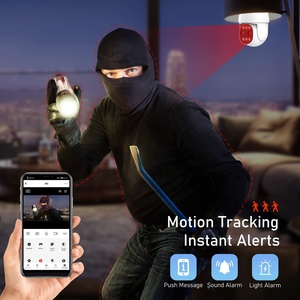 Tuya Đèn Bóng Đèn <span class=keywords><strong>Camera</strong></span> Wifi 2MP <span class=keywords><strong>Camera</strong></span> Ánh Sáng Không Dây Quan Sát Ban Đêm 360 Độ Cho An Ninh Gia Đình Cctv - Product Image 5