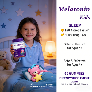 OEM Vegan Melatonin Uyku Jelibonları Magnezyum ve D Vitamini, Limon Balsamı, Bitkisel Özler ile Çocuklar iç<span class=keywords><strong>in</strong></span> Rahatlama ve Uyku Desteği - Product Image 4