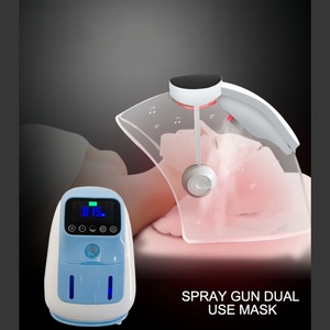 Desktop 2-in-1 Oxygen Jet Facial Machine Touch Screen LED Light Therapy Spray Gun High-Pressure Hydro Universal Voltage Plastic - Product Image 1