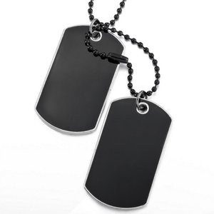 Mới thiết kế độc đáo Mens Đen Dog <span class=keywords><strong>Tag</strong></span> Bìa Silicone <span class=keywords><strong>Pet</strong></span> <span class=keywords><strong>tag</strong></span> silencers hình chữ nhật trống không gỉ Dog Tags laser với chuỗi - Product Image 3