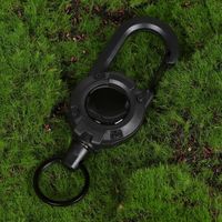 Porte-clés mousqueton portable en ABS, mini mousqueton en forme de D, clip de fixation pour clés, idéal pour le camping, les voyages et les bracelets