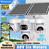 HD WiFi CCTV Camera with Human Detection Auto Tracking Night Vision Surveillance Smart Home Security Camera 4 Lens PTZ Camera