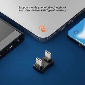 Adaptateur Type-C coudé à 180 degrés, mâle-mâle, charge PD 65W pour téléphones, tablettes et ordinateurs portables - Product Image 6