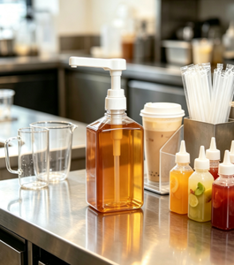 Food Grade Syrup Pump Bottle <b>Set</b> 38/410 5cc 8cc 10cc 1600ml PET Bottle Coffee Milk <b>Tea</b> Honey Sauce Dispensing Pump <b>Set</b> - Product Image 1